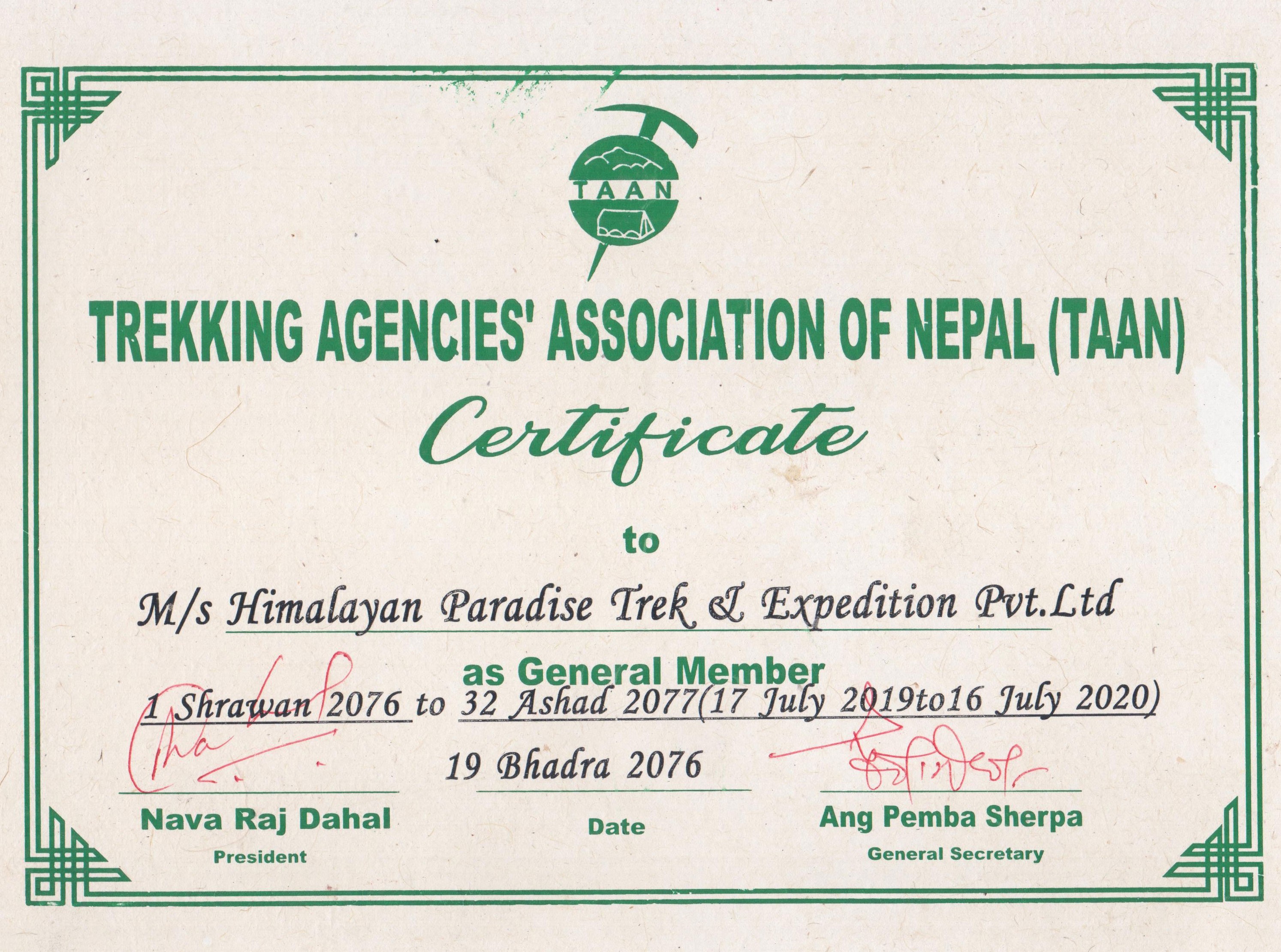 Trekking Agencies Association Of Nepal